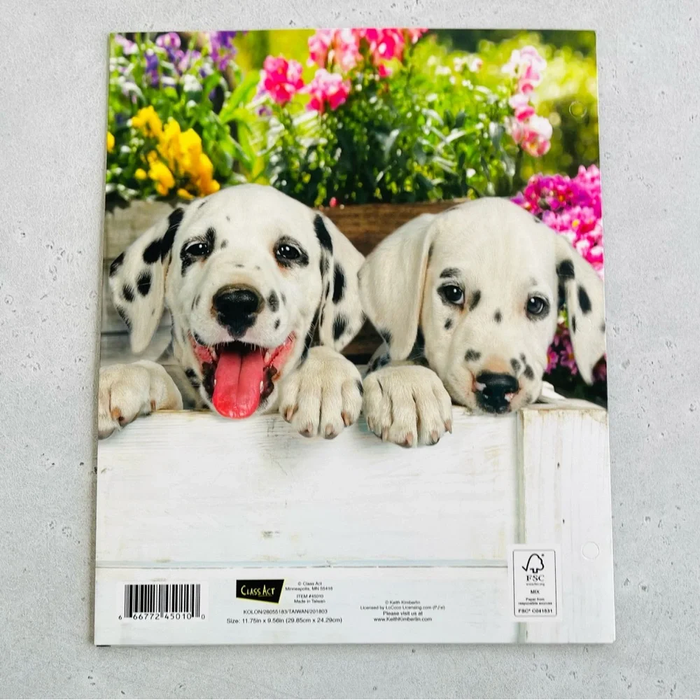 Set Of 5 Vintage Keith Kimberlin Pocket Folders Puppies Dogs